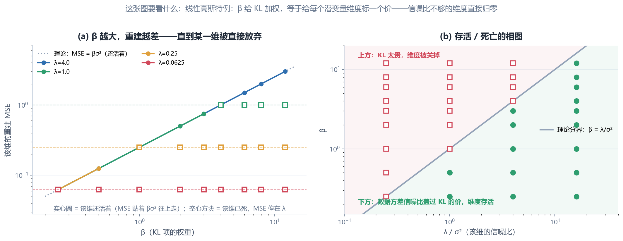 图3：β 加权的代价与维度存活相图
